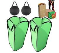 Support de sac de jardin 2 pièces pliable Oxford collecteur de déchets