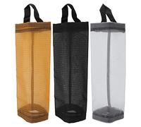 Support de sac d'épicerie de grande capacité, en Polyester Durable, Transparent, permettant de gagner de l'espace, support de sac poubelle pour la cuisine de la maison (Jaune)
