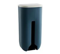 Support de sac en plastique, support mural pour sac d'épicerie, gain de place, distributeur de sacs poubelles réutilisables, organisateur de grande capacité, rangement pour porte (Dark Blue)