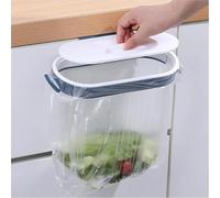 Support de sac poubelle de porte d'armoire, récipient mural pour déchets de cuisine pour la collecte de déchets de comptoir, organisateur de sac poubelle gain de place, compatible avec les sacs