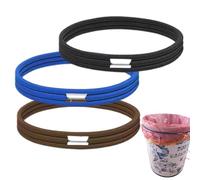 Support de sac poubelle pour poubelle, bandes de poubelle | Support de sac poubelle avec bande pour sac poubelle | 3 bandes pour boîtes, bandes pour paniers à ordures, soupe