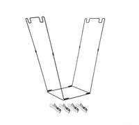 Support de sacs poubelle de jardin en plastique avec clips pour sacs de 30 à 115 litres, conçu pour une utilisation stable en extérieur lors du nettoyage de la cour, du camping et des rassemblements