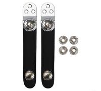 Support de sangle d'accordéon en cuir synthétique avec boucles réglables pour accordéon basse, kit de remplacement avec 2 sangles et 4 clips (8 cm)