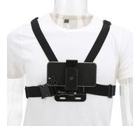 Support de Sangle de Harnais de Fixation de Poitrine pour Téléphone Portable en Plein Air Clip de Fixation de Harnais de Sangle de Poitrine de Téléphone Portable en Direct, élastique et Réglable