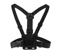 Support de Sangle de Poitrine Réglable pour Caméras d'action, Conception Ergonomique Confortable, Crochet en J à Dégagement Rapide pour Prise de Vue en Extérieur, Noir, 1 unité