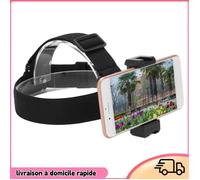 Support de Sangle de Tête pour le Téléphone, Support de Tête de Caméra, Support de Bande ajusté (noir)