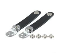 Support de sangle en cuir synthétique pour accordéon avec boucle réglable espacement 7 cm - 8,6 cm, 2,2 cm de large, accessoires pour accordéon basse, comprend 2 sangles (8,6 cm)