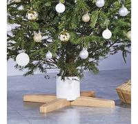 vidaXL - Support de sapin de Noël - 55x55x15,5 - cm Or G