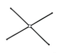 Support de sapin de Noël artificiel avec base trépied pliable en fer, prend en charge les arbres de 1,2 à 1,8 m de haut, comprend 3 vis de fixation pour une installation sûre sur les poteaux centraux