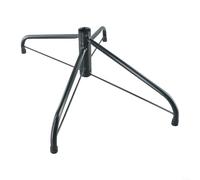 Support de sapin de Noël artificiel pliable en fer pour arbres de 1,2 à 1,8 m de haut, comprend 3 vis moletées pour sécuriser le poteau central jusqu'à 3,5 cm de diamètre (E)