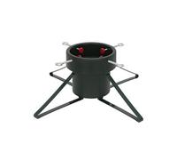 ECD Germany Support de Sapin de Noël avec Réservoir à Eau et 4 Vis de Blocage, Vert Foncé, Grau