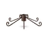 Support de sapin de Noël en métal au design antique - 60 cm - Avec trou de 8,4 cm - Support pour arbres jusqu'à 250 cm - Support pour arbres artificiels et réels (marron)