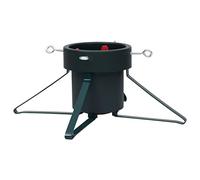 Support de sapin de Noël en métal noir avec réservoir d'eau 2 l 46 x 46 x 19 cm Support stable pour sapin véritable jusqu'à 2,1 m avec vis de fixation et protection anti-basculement pour salon Avent