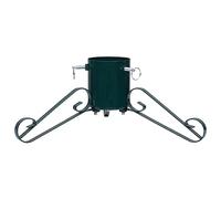Support de sapin de Noël en métal vert 58 x 58 x 21 cm avec réservoir d'eau 1,2 l, 3 vis de fixation pour sapin de Noël, épicéa, pin, support stable design pour salon, balcon