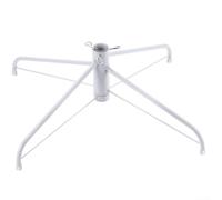 Support de sapin de Noël pour arbres de 2,5 à 2,7 m de diamètre de trou de 32 mm, cadre en fer robuste avec design pliable et coussinets en caoutchouc antidérapants, base stable pour affichage