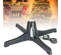 Support de Sapin de Noël Rotatif à 360° - Support Électrique Réglable pour Sapins de 1,83 m, Capacité 36,3 kg - Base Rotative Silencieuse à 360° - Décoration de Fêtes