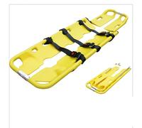 Support de sauvetage médical extensible en quatre parties - Pelle en polyéthylène divisible - Translucide - 160 x 45 cm - Avec sangles de sécurité - Pour le sauvetage en montagne