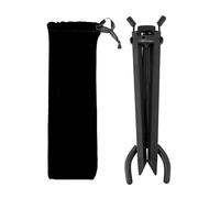 Support de saxophone portable pliable en hauteur réglable en métal avec sac de transport pour un rangement sécurisé et un transport en hauteur réglable