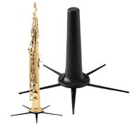 Support de saxophone soprano avec support de saxophone réglable de coupe de son, support d'instrument stable | Spransaxophone Stand avec une base sinlips, design pliable, rangement dans la tasse