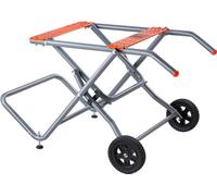 Support de scie circulaire de table pliable avec roues - capacité de charge 158 kg - dimensions : 1100x760x620mm - support de scie mobile pour l'atelier et le chantier