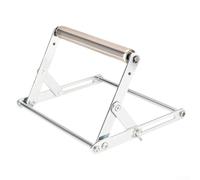 Support de scie de table réglable pliable pour machine à découper - Hauteur réglable de 25 à 145 mm - Établi pour outils de travail du bois - Métal argenté