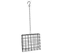 Support de sébum : dimensions 12 cm x 4,5 cm x 13,8 cm, chaîne de suspension intégrée, fermeture à pression facile à remplir, cage métallique légère de 85 g pour animaux sauvages en plein air