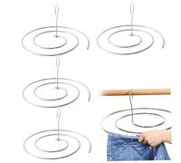 Support de séchage 4 pièces, Support de séchage vêtements en Forme Spirale Peu encombrant Cintre à Linge Multifonctionnel pour couvertures lit Serviette