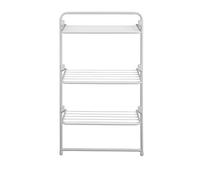 Support de séchage à tube Trio - Flexibilité de haut niveau - 3 modes d'utilisation différents, monté au mur, suspendu au-dessus de la porte ou appuyé contre le mur - 3 étagères pouvant être utilisées