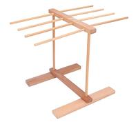 Support de Séchage de Pâtes en Bois, Support Suspendu Pliable pour Séchage de Nouilles avec 8 Barres, Cintre de Séchage de Spaghetti pour Nouilles Faites Maison