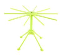 Support de séchage de pâtes pliable, support spaghetti fait maison, cintre nouilles, outil suspension pliable cuisine blanc pour un rangement facile, bras rotatifs (Verte)