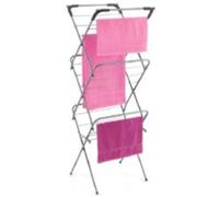 Support de séchage Metaltex Concerto - Gris argenté - Pour serviettes, vêtements et literie