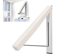 Support de Séchage Mural,Cintre Pliant Rétractable Multifonctionnel,Porte-Manteaux Muraux Pliables Organisateur de Placard Pliant D'Intérieur pour la Maison Support Mural en Alliage D'aluminium