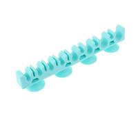 Support de séchage pinceaux maquillage en Silicone, 5 pièces, support multi-fentes avec ventouse for montage sur fenêtre murale, stockage soigné à l'air sec Pour Pinceaux De Maquillage