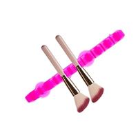 Support de séchage pinceaux maquillage, support à ventouse en Silicone avec Structure multi-fentes for le l'air, outils rangement soignés 4 pièces Pour Pinceaux De Maquillage