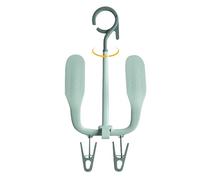 Support de séchage rotatif pour chaussures avec double crochet, crochet à double crochet pour sécher les pantoufles, support à chaussures à vidange rapide pour un rangement et peu encombrant