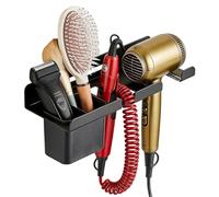 Support de sèche-cheveux - 10,9 cm - Rack lissant antidérapant - Organisateur d'outils chauds en métal pour séchoir à air - Pour salle de bain, salon, vanité, bureau, dortoir, appartement