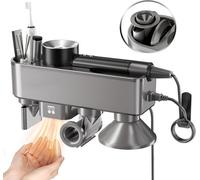 Support de sèche cheveux compatible Dyson, Avec séchage automatique des mains et stockage magnétique des accessoires