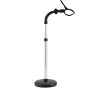 Support de sèche-cheveux - GOTOTOP - Hauteur réglable - Base stable - Couleur blanche - Accessoires d'entretien