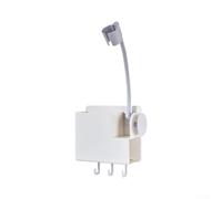 Support de sèche-cheveux mains libres, support mural avec ouverture réglable pour usage domestique en salon, solution de rangement portable en ABS blanc