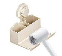 Support de sèche-cheveux mural, support de sèche-cheveux de salle de bain - Montage mural pour pipe pour tasse d'aspiration | Paysages de salle de bain, systèmes de stockage spa, organiz