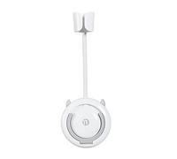 Support de sèche-cheveux réglable avec bras réglable - Blanc et gris - 127 x 389 mm