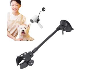 Support de sèche-cheveux réglable, support mural de Type ventouse, sèche-perruque Flexible pour perruques de salle de bain, toilettage d'animaux