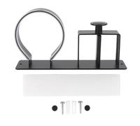 Support de sèche-Cheveux, Support de sèche-Cheveux sans perçage, Aluminium, Montage Mural, Support de sèche-Cheveux Noir pour Salle de Bain, Peu encombrant, pour sèche-Cheveux et (Noir)