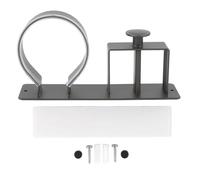 Support de sèche-Cheveux, Support de sèche-Cheveux sans perçage, Aluminium, Montage Mural, Support de sèche-Cheveux Noir pour Salle de Bain, Peu encombrant, pour sèche-Cheveux et (Gris)