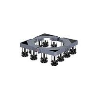 Support de sèche-linge réglable de 45 à 65 cm de largeur et de longueur pour machine à laver et lave-vaisselle, congélateur ou réfrigérateur avec 12 pieds (14-17 cm)