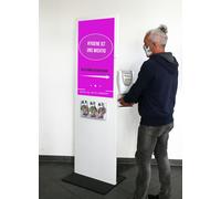 Support de sécurité PeTa pour écran Display 43"