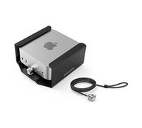 MacLocks Support de sécurité Mac Mini M4 – Câble à clé argenté, montage mur/bureau/sous-bureau