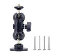 Support de serrage à libération rapide pour trépied - Support rotatif à 360° - Support universel portable pour appareil photo - Connecteur de trépied - Clip à vis