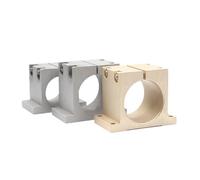 Support de Serrage de Moteur de Broche CNC Support de moteur de broche 65mm 80mm, serrage en aluminium argenté et doré(65mm Silver)