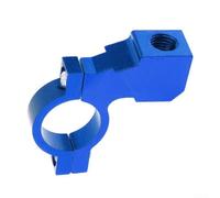 Support de serrage de rétroviseur de 10 mm de diamètre pour guidon de moto de 22 mm, convient pour VTT, UTV, moto tout-terrain, double sport, buggy rouge (bleu)
